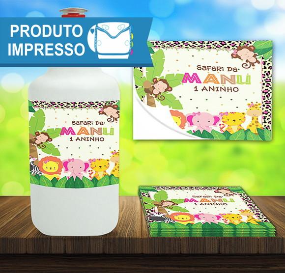 Adesivo para Squeeze Safari Menina