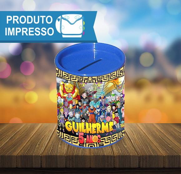 Adesivo Personalizado para Cofrinho Dragon Ball
