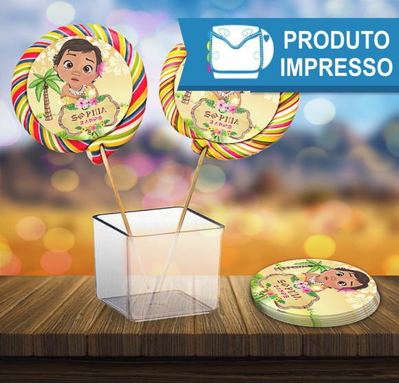 Adesivo Pirulito Moana Baby