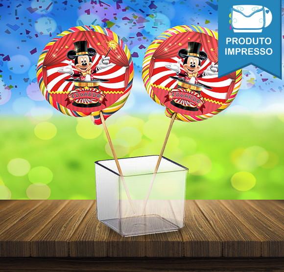 Adesivo Pirulito Mickey Circo