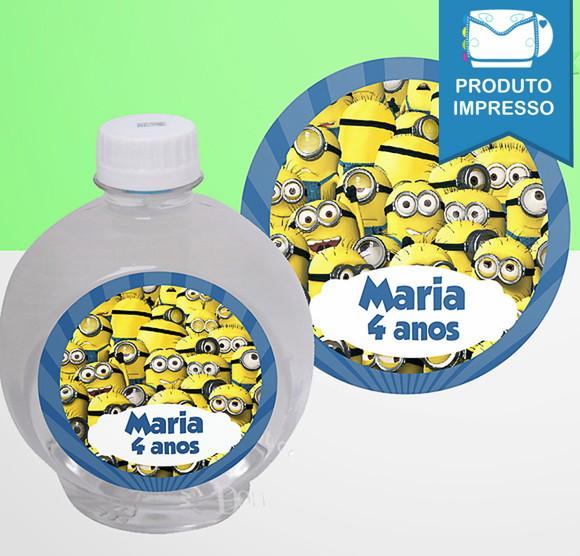 Adesivo Redondo Água Ouro Fino Minions