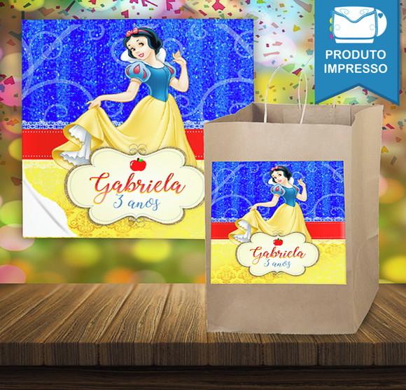 Adesivo Sacola Branca de Neve