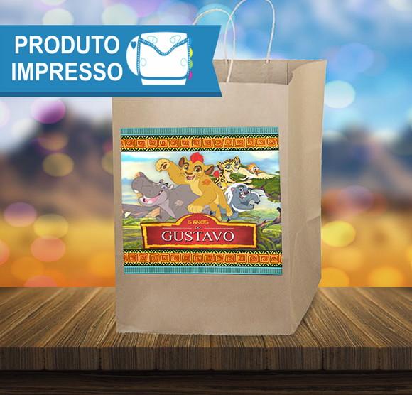 Adesivo Sacola Kraft A Guarda do Leão