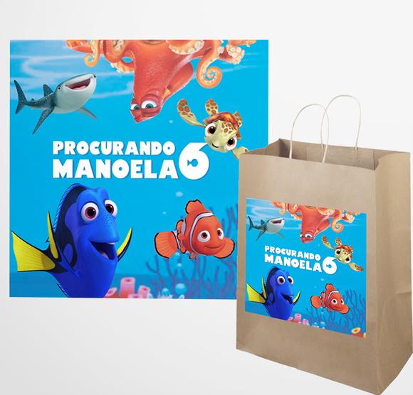 Adesivo Sacola Procurando Dory