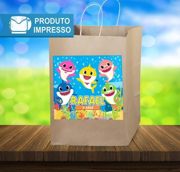 Adesivo Sacolinha Baby Shark