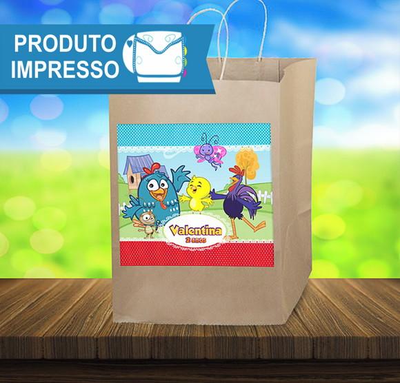 Adesivo Sacolinha Galinha Pintadinha