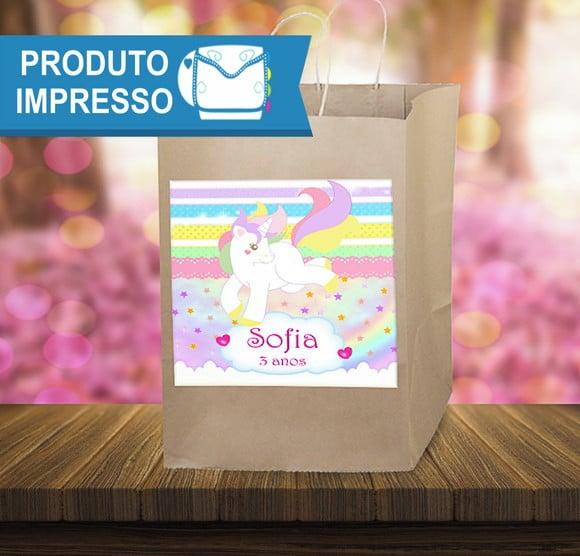 Adesivo Sacolinha Unicórnio