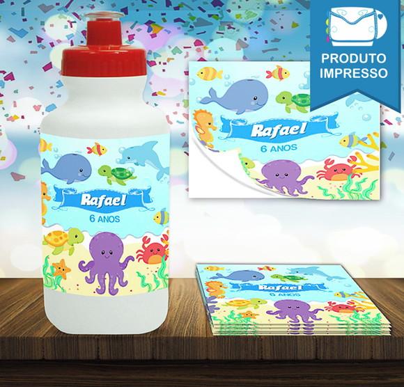 Adesivo Squeeze Fundo do Mar
