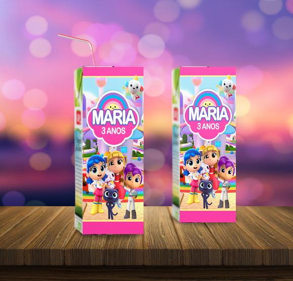Adesivo Suco 200ml Vera e o Reino do Arco-Íris