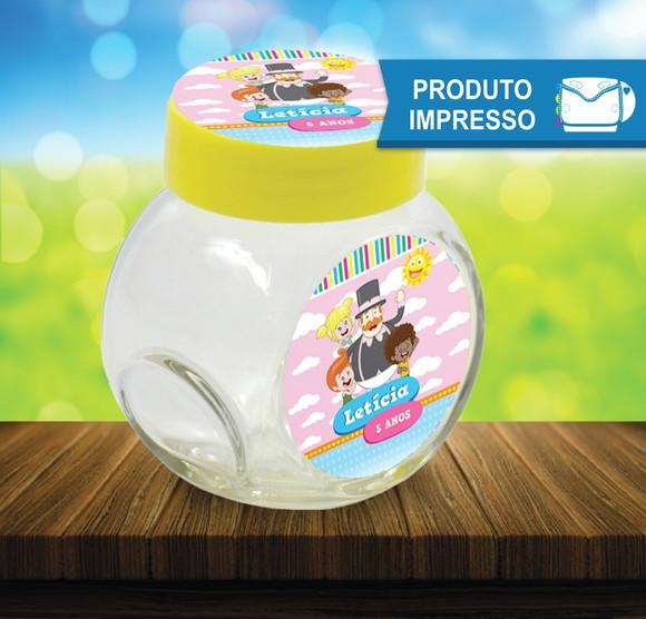 Adesivos Baleiro Mundo Bita e as Crianças Rosa