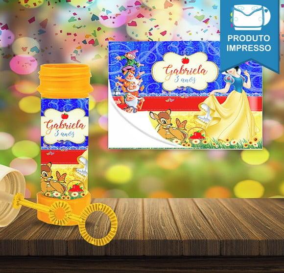Adesivos Bolha de Sabão Branca de Neve