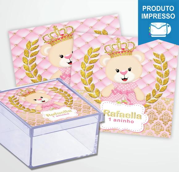 Adesivos Caixinha Ursinha Princesa