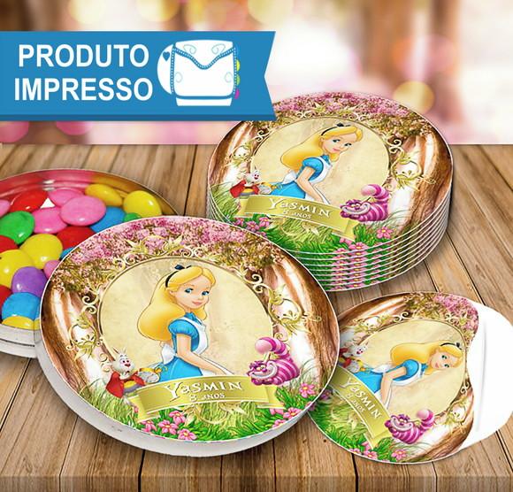 Adesivos Latinha Alice