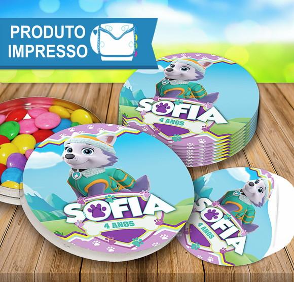 Adesivos para Latinhas Everest da Patrulha Canina