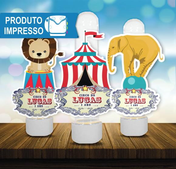 Aplique Personalizado para Tubete Circo Vintage