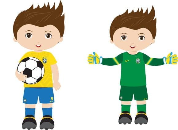 Aplique Tubete Brasil Futebol