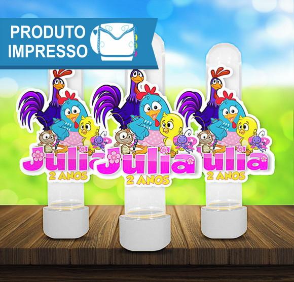 Aplique Tubete Galinha Pintadinha Rosa