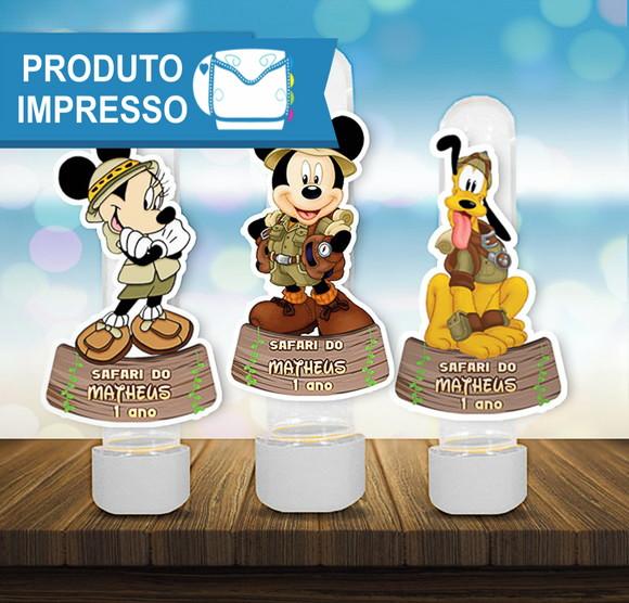 Aplique Tubete Mickey Safari Personalizado