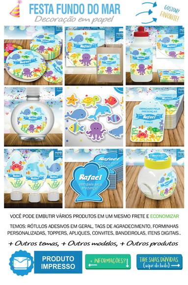 Apliques Fundo do Mar