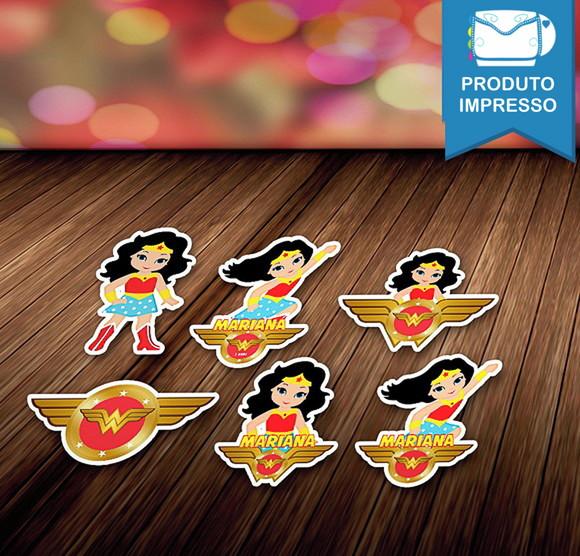 Apliques Mulher Maravilha 3,5cm