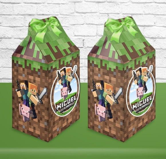 Caixa Milk Minecraft