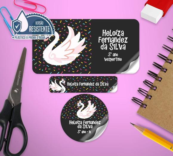 Etiqueta escolar Cisne Puket 120 unid