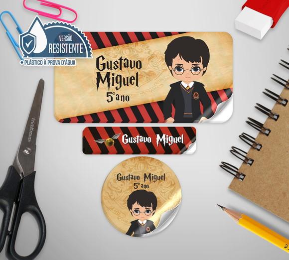 Etiqueta Escolar Harry Potter 3 - 120 unid PLÁSTICO