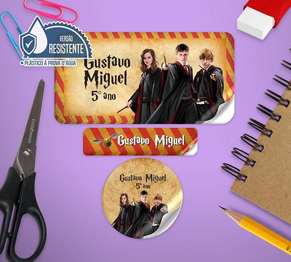 Etiqueta Escolar Harry Potter 4 - 120 unid VINIL