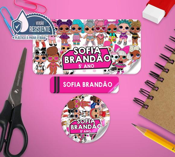 Etiqueta escolar LOL