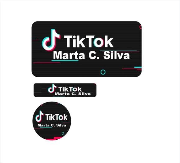 Etiqueta Escolar Tik Tok - Kit 120