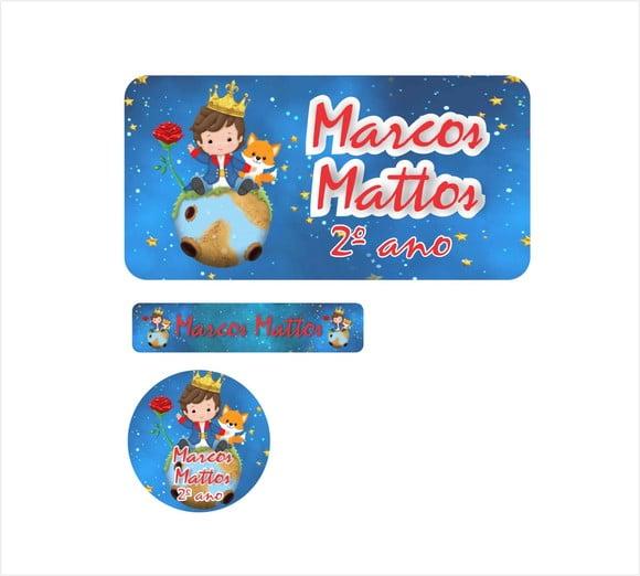 Etiqueta Escolare do Pequeno Principe - Kit 120