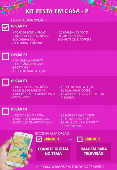 Kit Festa Pronta Unicórnio - m
