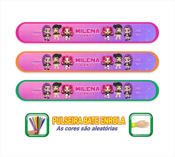 Pulseira Bate Enrola Guerreiras do K-pop Huntrix e Sajaboys