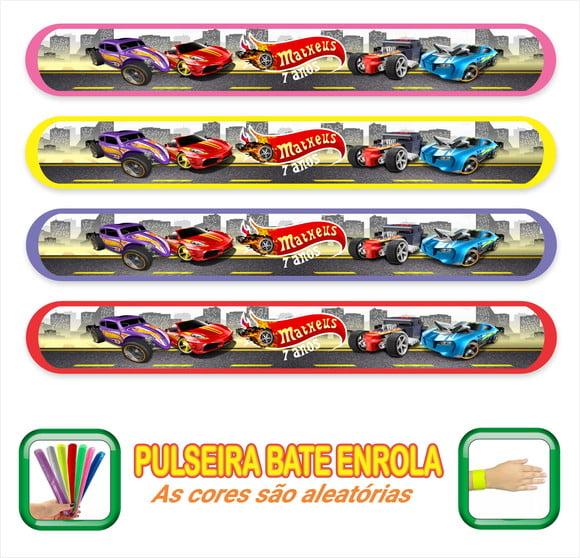 Pulseira Bate Enrola Personalizada a Hot Wheels - Mod 01