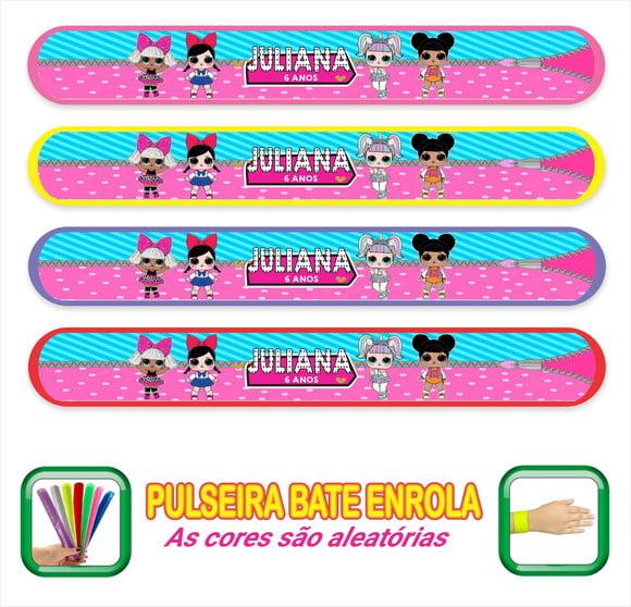Pulseira Bate Enrola Personalizada Lol Surprise Mod02