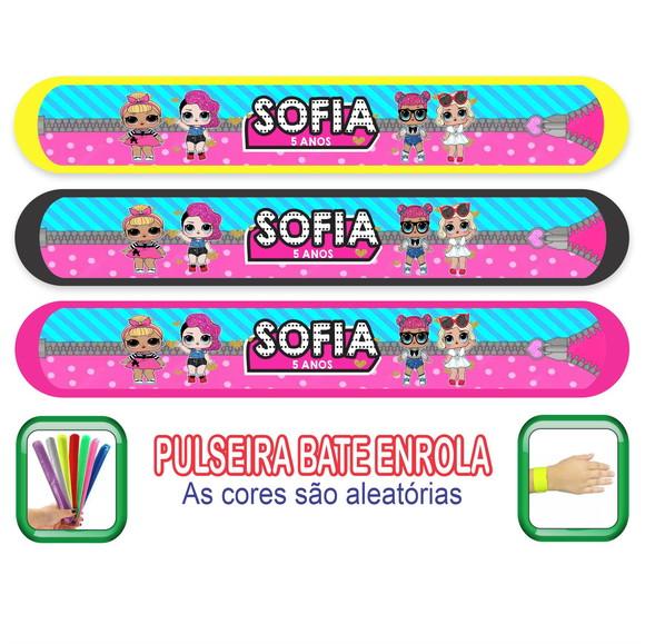 Pulseira Bate Enrola Personalizada Lol Surprise Mod02