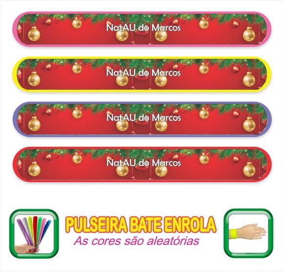 Pulseira Bate Enrola Personalizada Natal 02
