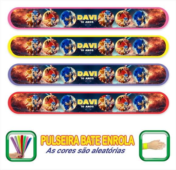 Pulseira Bate Enrola Personalizada Sonic o Filme2