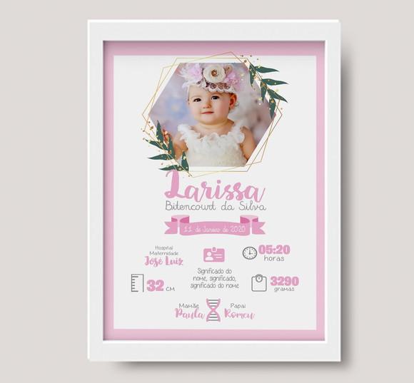 Quadro Maternidade para Menina