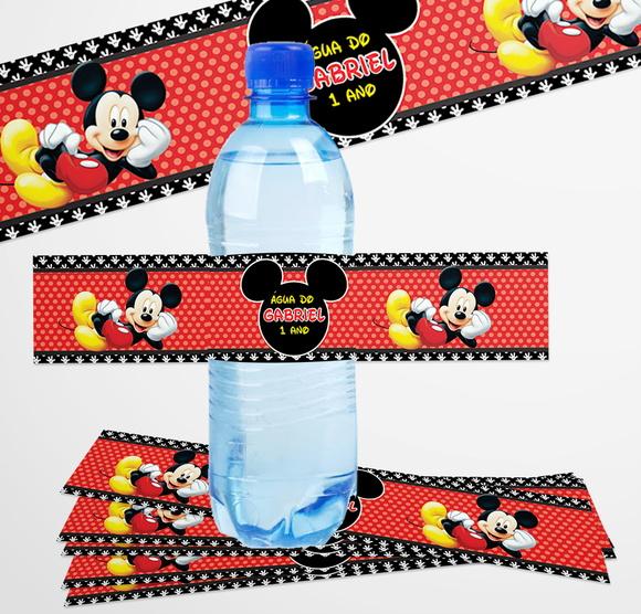 Rótulo Adesivo Água 500ml Mickey