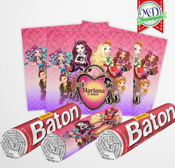 Rótulo Adesivo Baton Ever After High