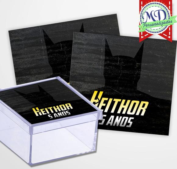 Rótulo Adesivo Caixa Batman