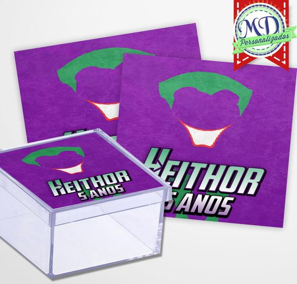 Rótulo Adesivo Caixa Batman Coringa