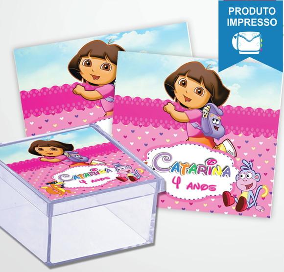 Rótulo Adesivo Caixinha Dora Aventureira nº 02