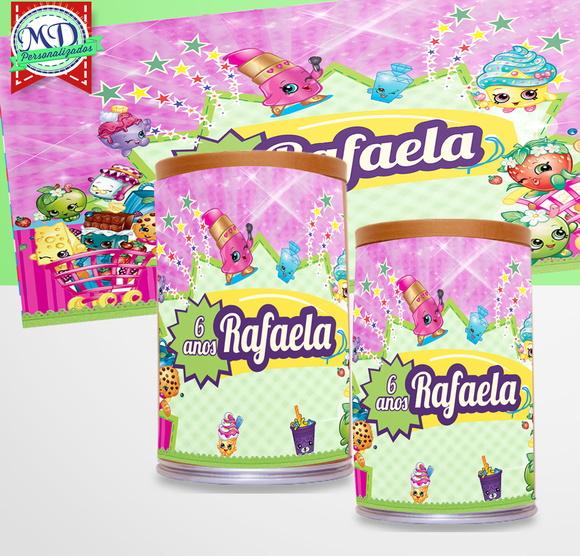 Rotulo Adesivo Cofre Shopkins