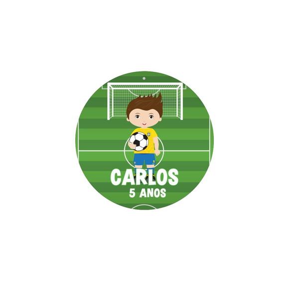 Rótulo Adesivo Latinha Brasil Futebol