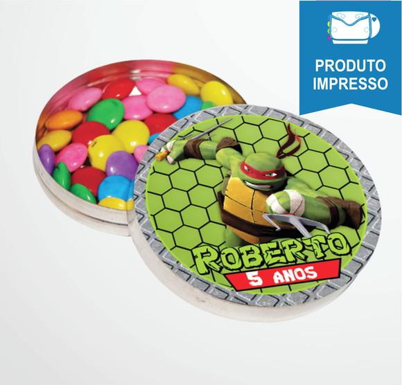 Rótulo Adesivo Latinha Tartarugas Ninja