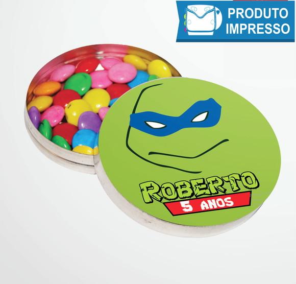 Rótulo Adesivo Latinha Tartarugas Ninja
