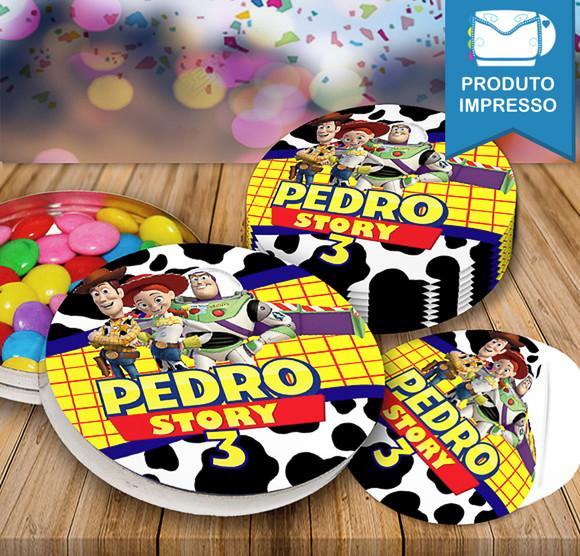 Rótulo Adesivo Latinha Toy Story