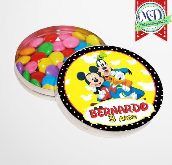 Rótulo Adesivo Latinha Turma do Mickey